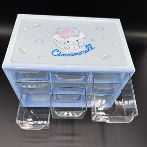 Sanrio Cinnamonroll Nine Compartment Trinket Accessories Storage Container 2022